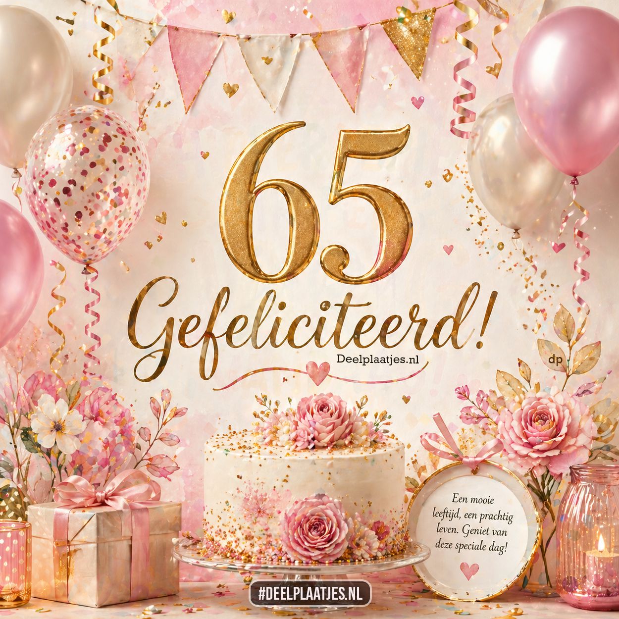 65 jaar gefeliciteerd
