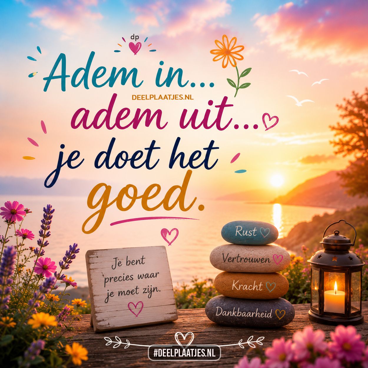 Adem in adem uit je doet het goed