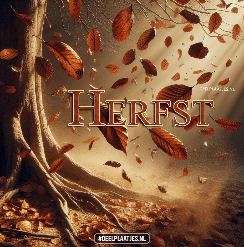 De blaadjes vallen en de herfst laat zich zien