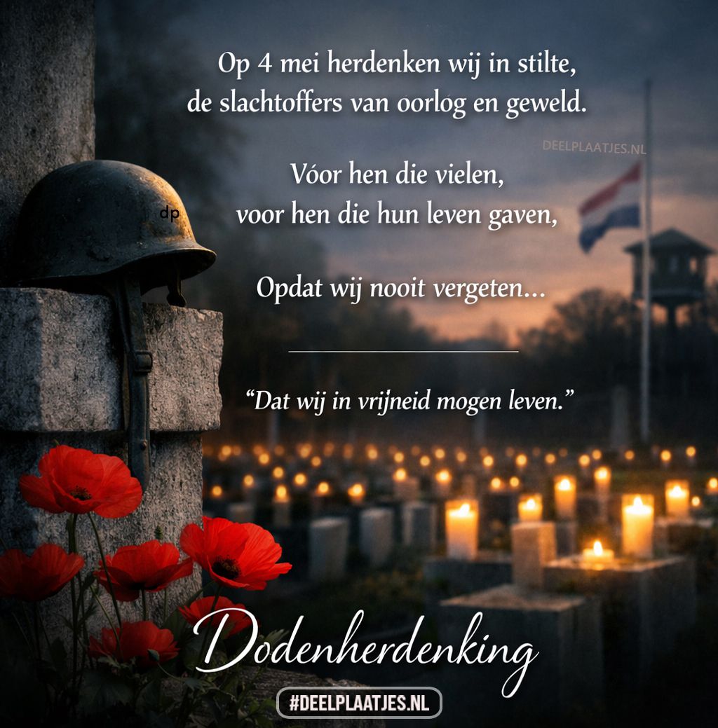 4 mei dodenherdenking – herdenken in stilte en respect
