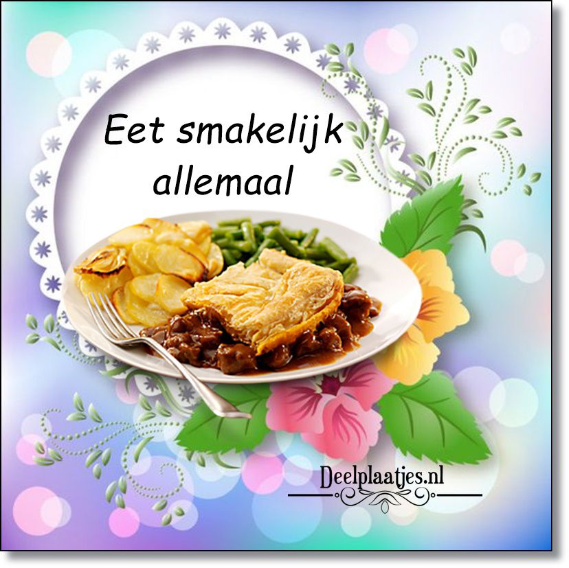 Eet smakelijk geniet van het moment