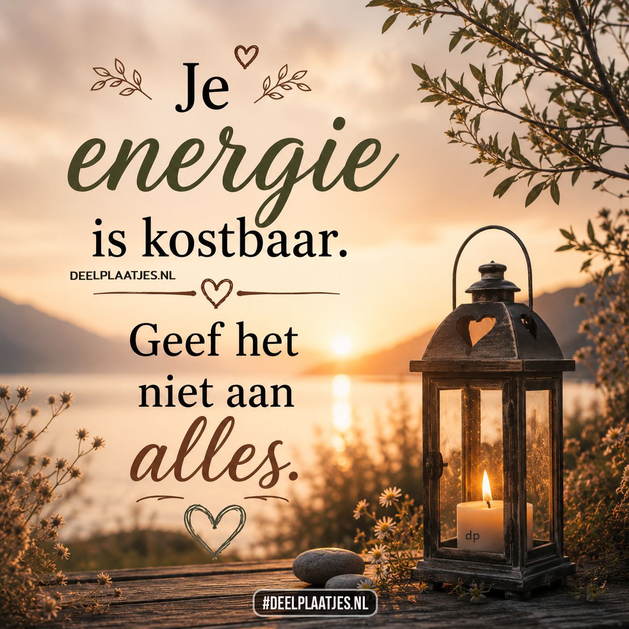 Energie is kostbaar
