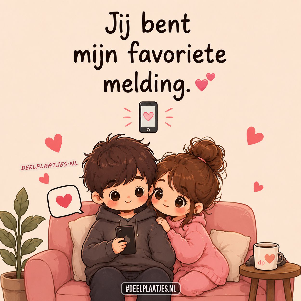 Jij bent mijn favoriete melding liefde plaatje