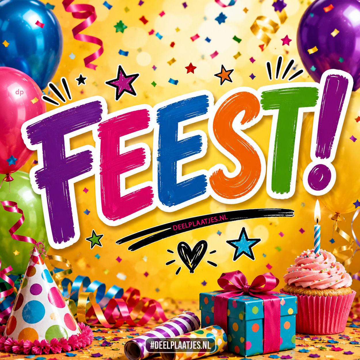 Colorful celebration image full of joy