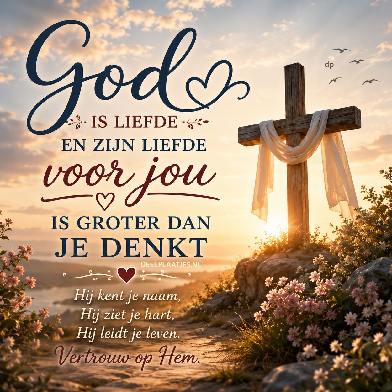 God is liefde en zijn liefde voor jou is groter dan je denkt
