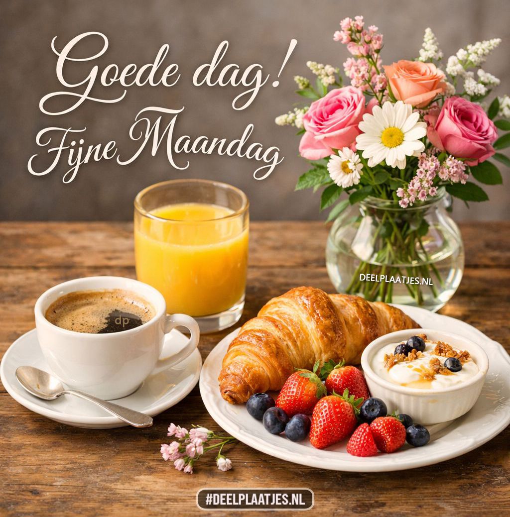 Guten tag! schönen montag – gemütlicher start in die woche