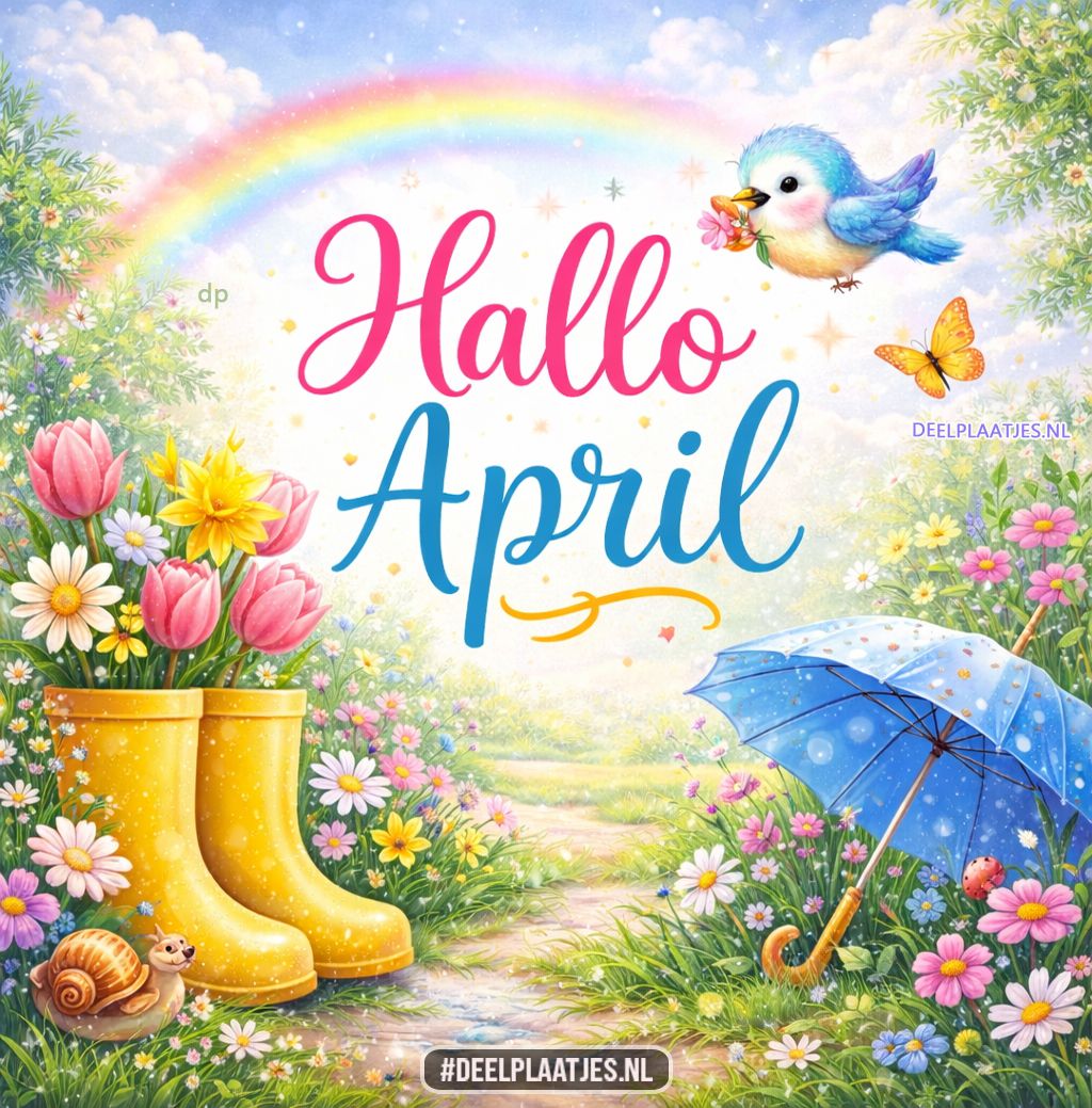 Hallo april – frisse lentegroet