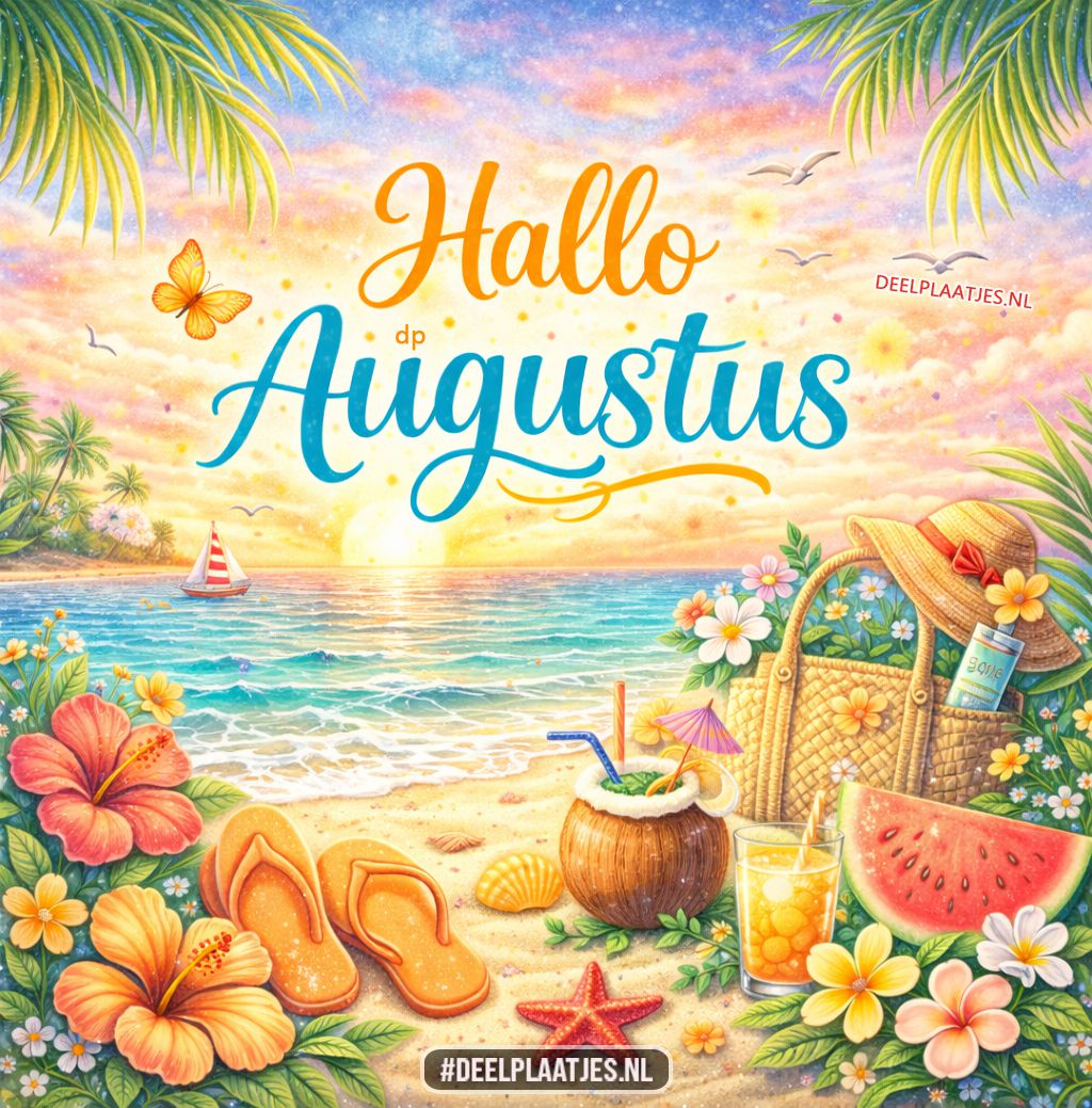 Hallo augustus – zomerse groet
