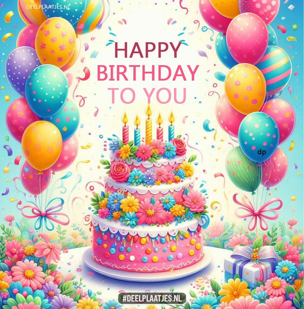 Happy birthday feesttaart