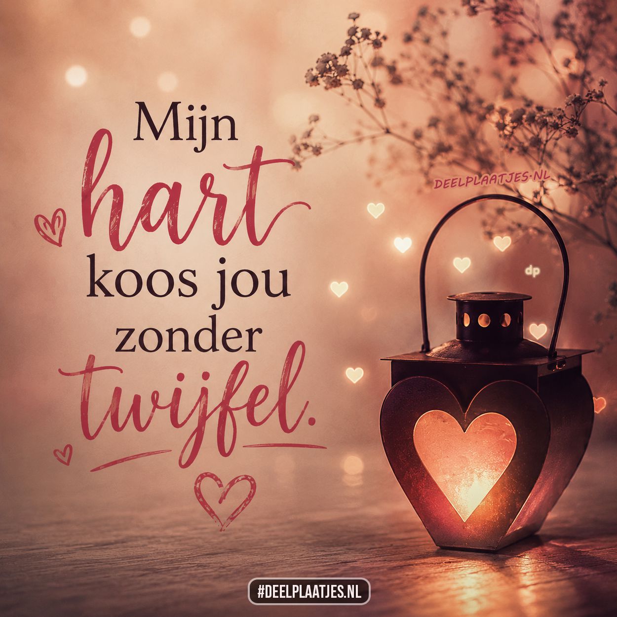 Mijn hart koos jou zonder twijfel liefde plaatje