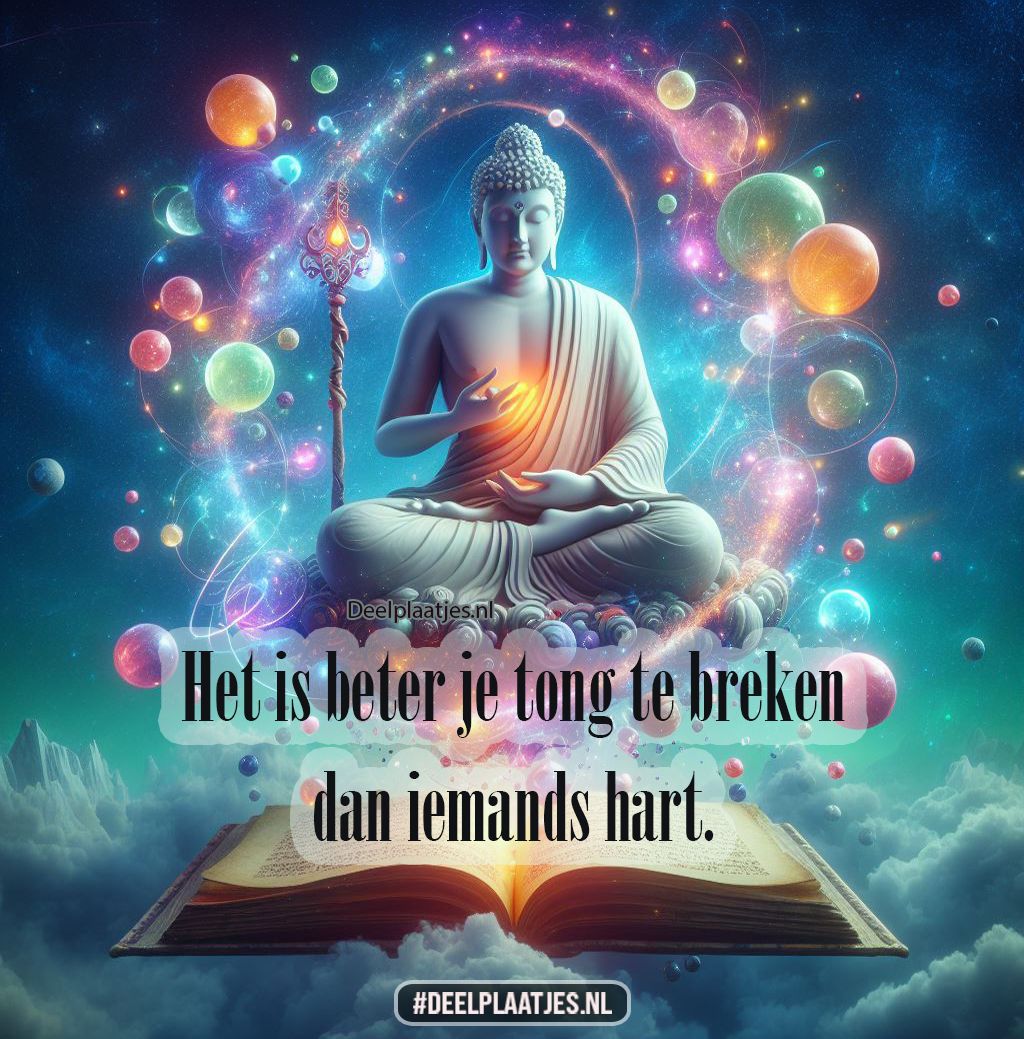 Het is beter je tong te breken