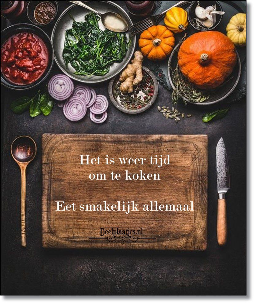 Het is weer tijd om te koken