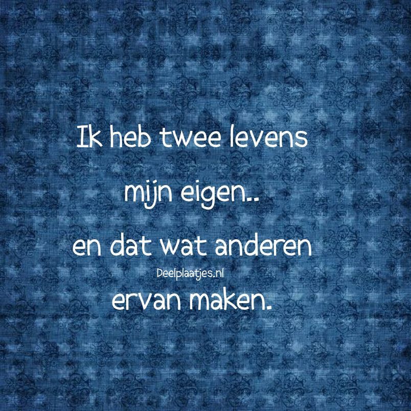 Ik heb twee levens