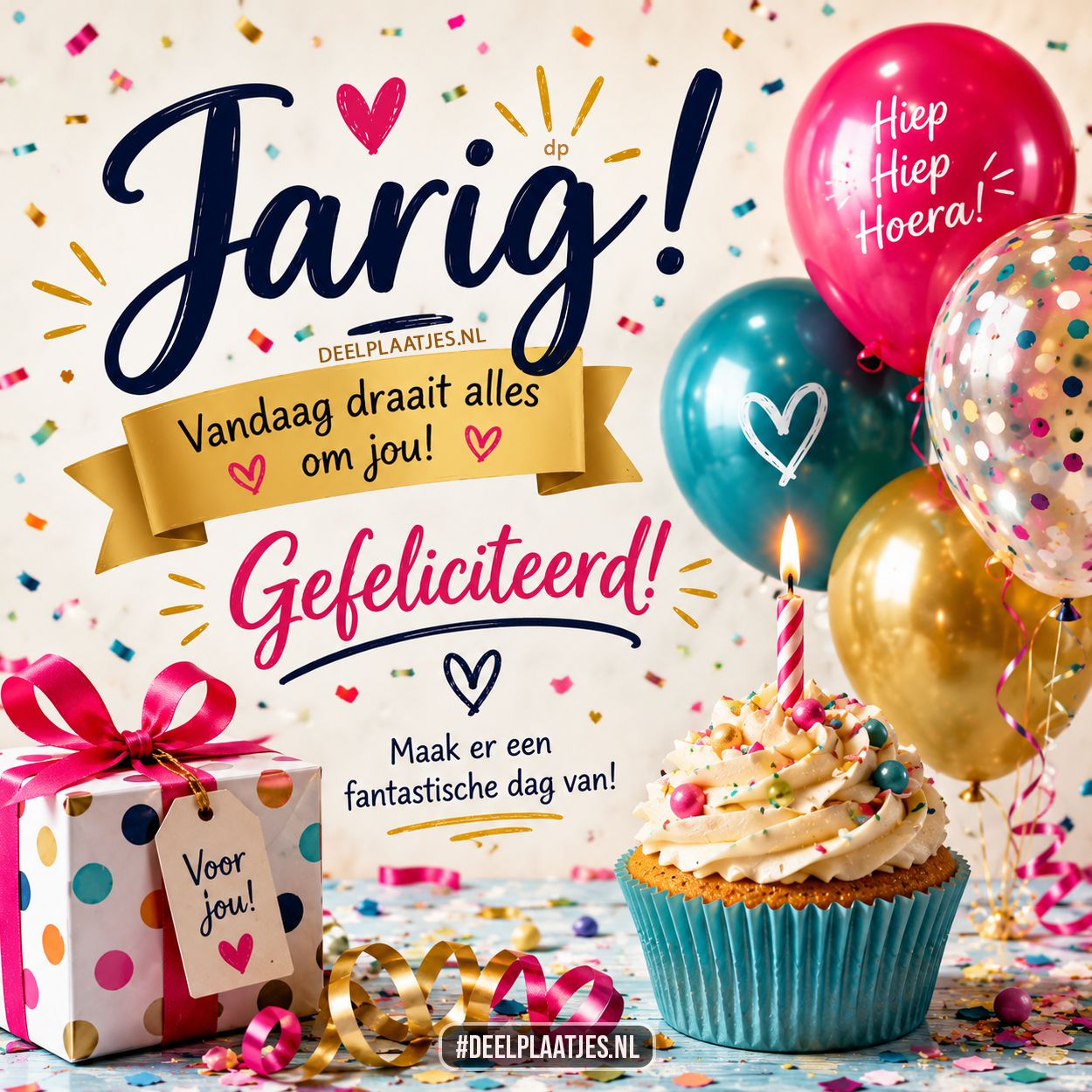 Jarig gefeliciteerd vandaag draait alles om jou