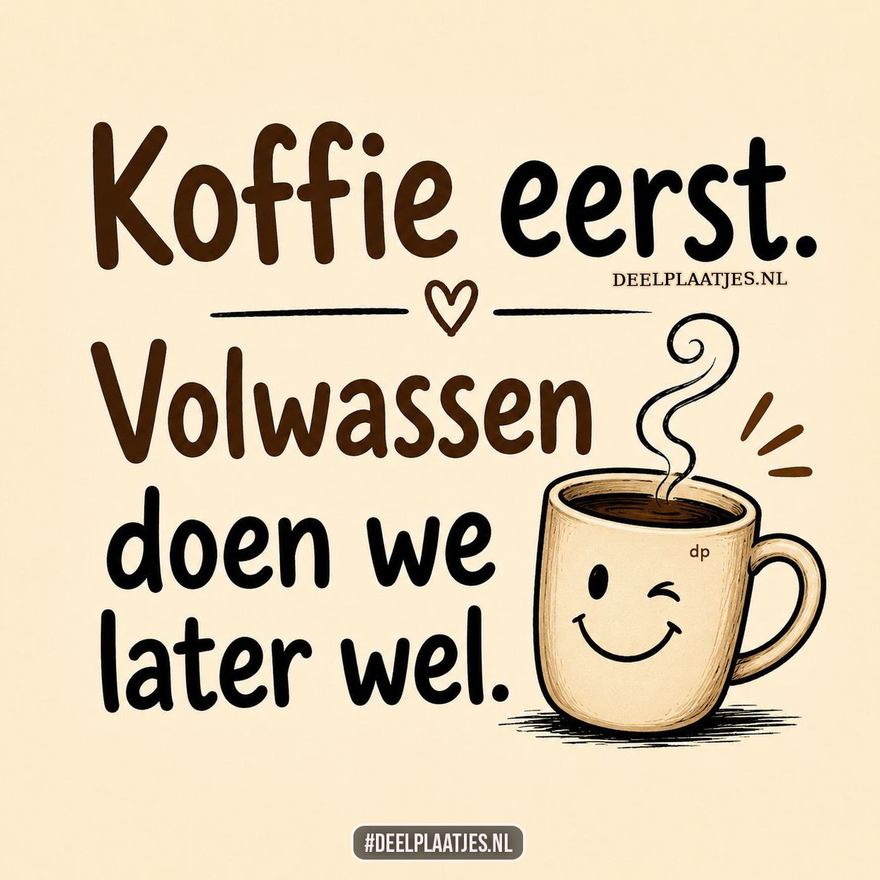 Koffie eerst grappig koffie plaatje voor whatsapp