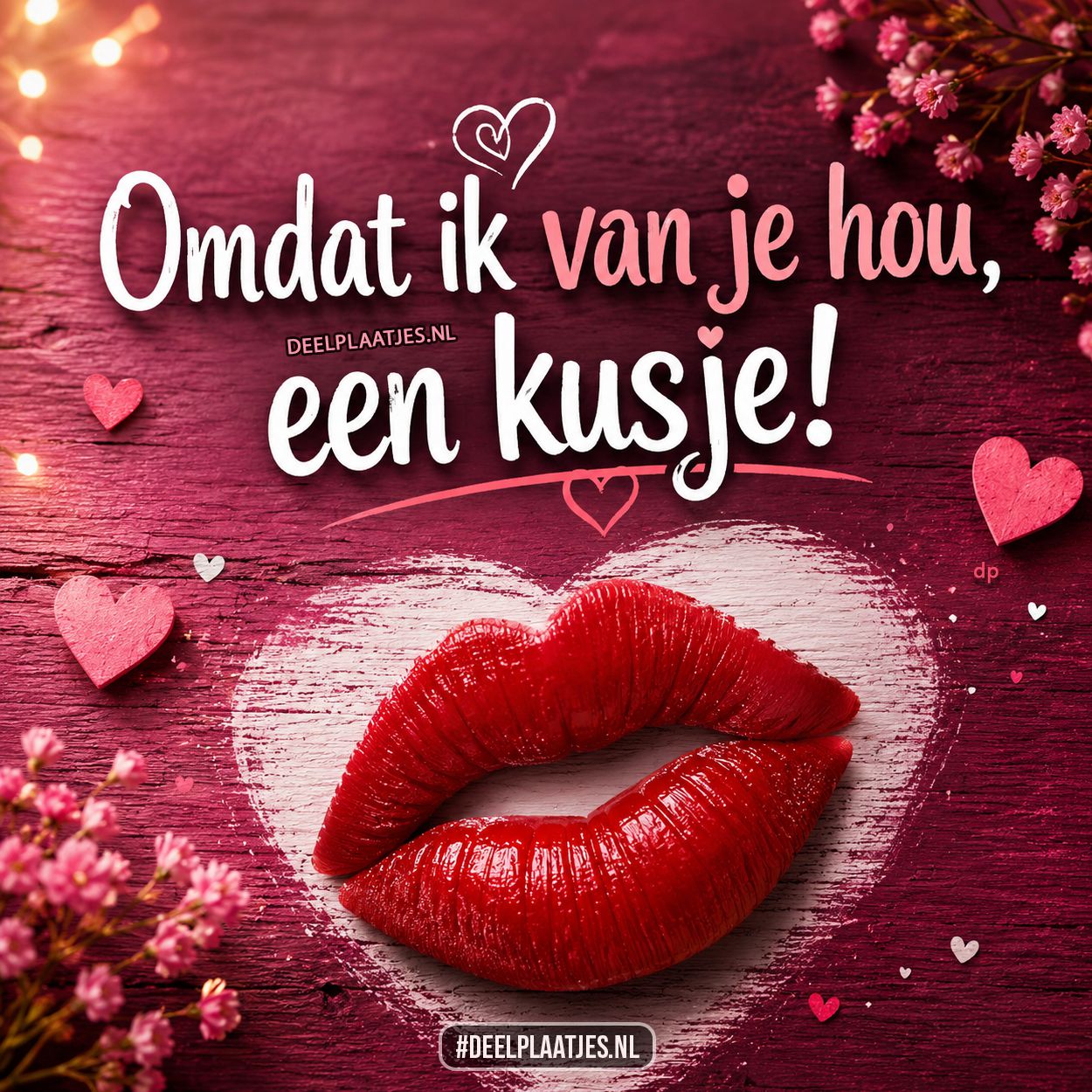 Omdat ik van je hou een kusje