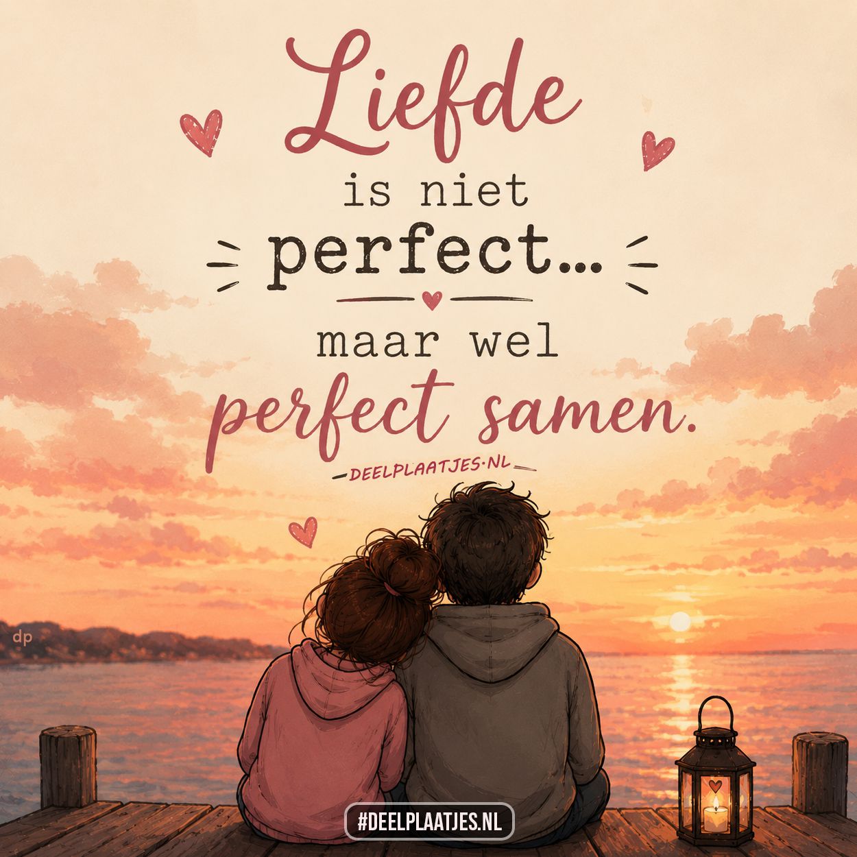 Liefde is niet perfect maar wel perfect samen