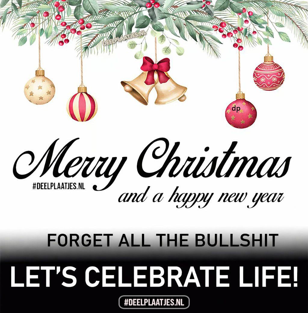 Merry christmas and a happy new year – celebrate life