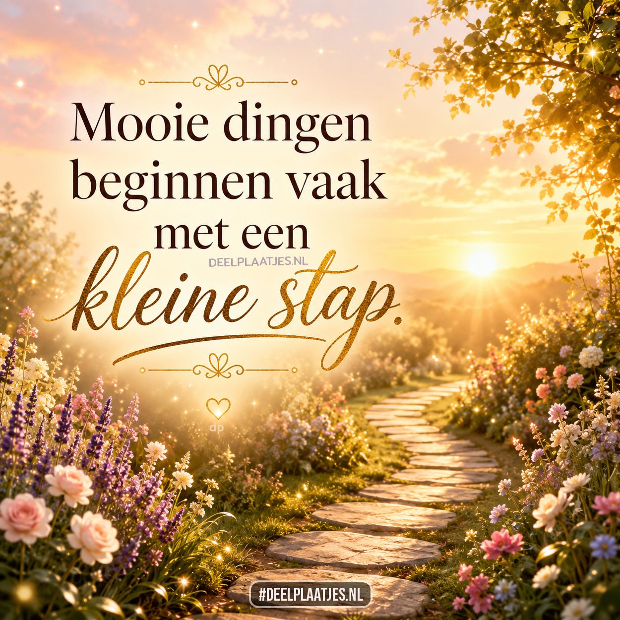 Mooie dingen beginnen met een kleine stap