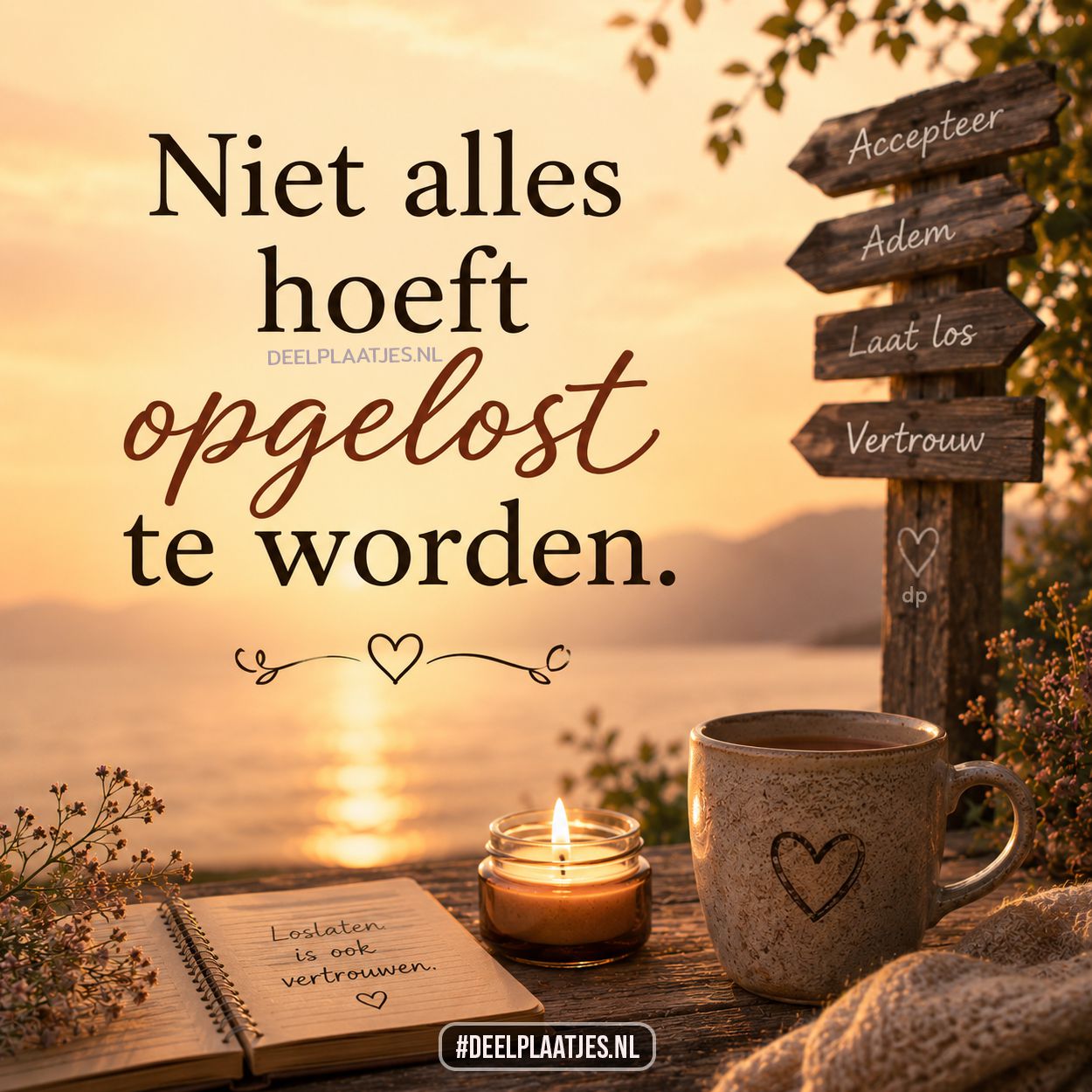 Niet alles hoeft opgelost te worden
