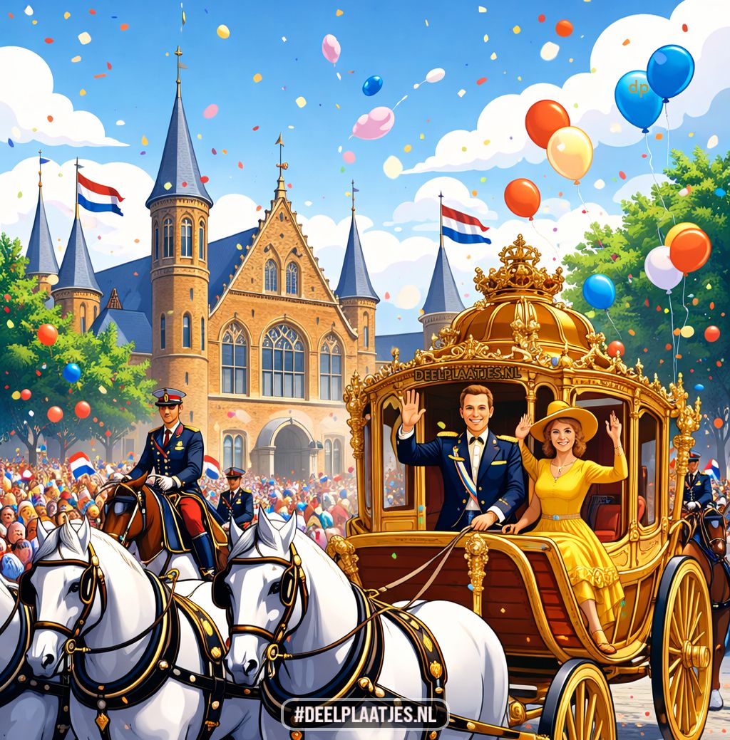 Prinsjesdag met gouden koets en feestelijke optocht