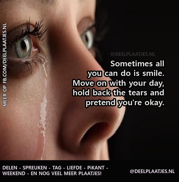 Sometimes all you can do is