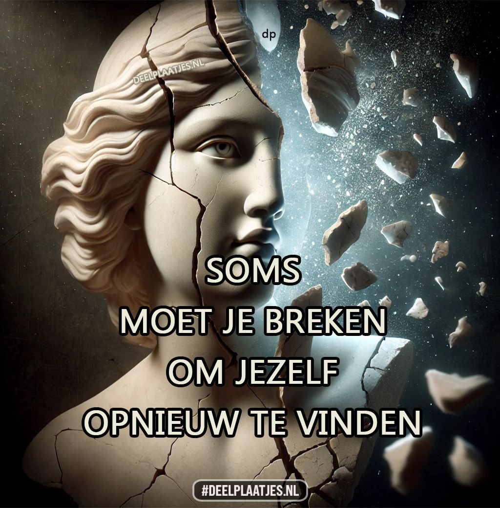 Soms breken om jezelf weer sterker terug te vinden