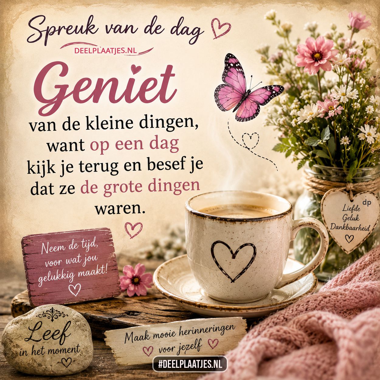 Spreuk van de dag over kleine dingen