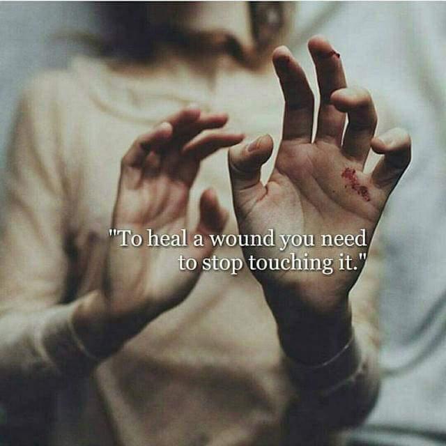To heal a wound