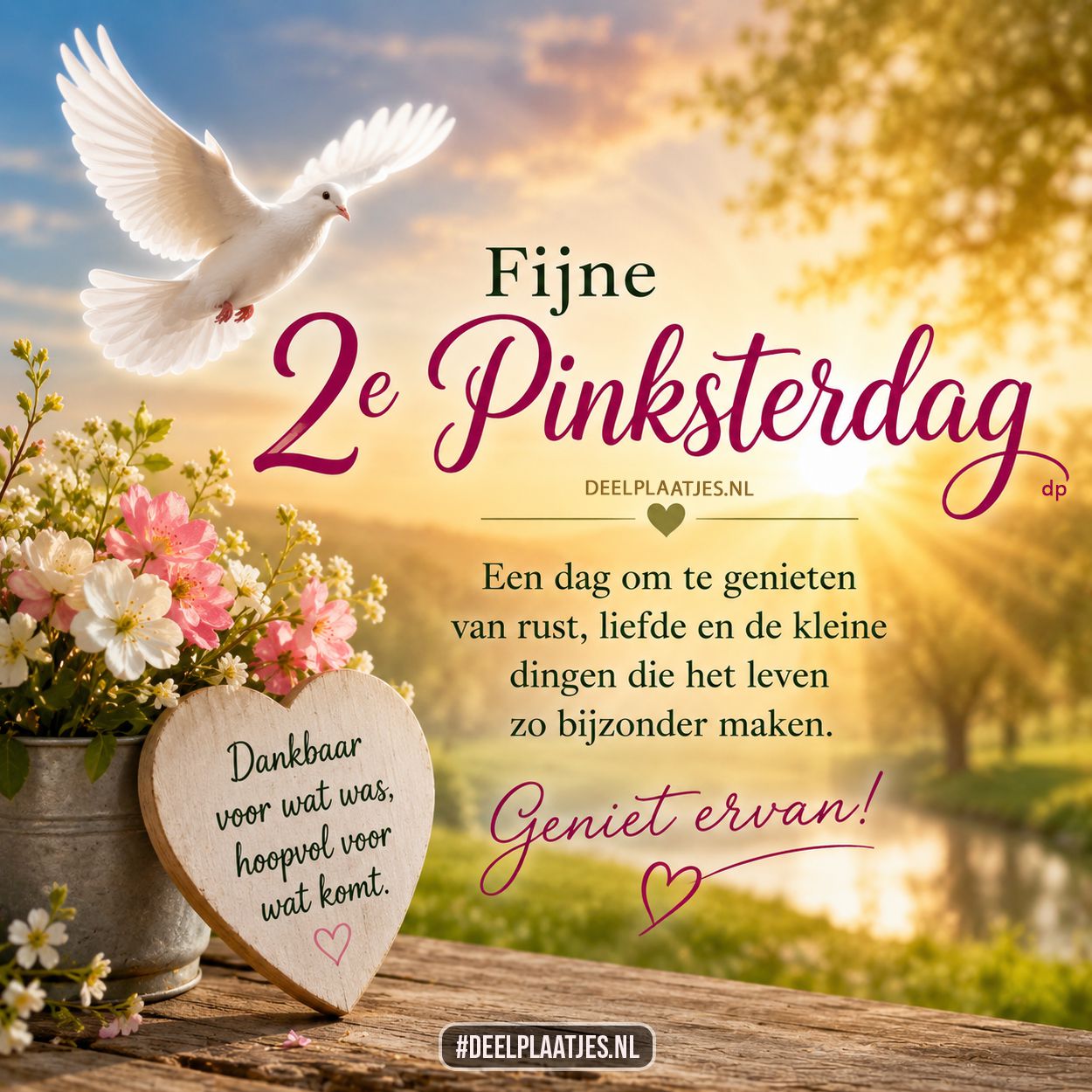 2e pinksterdag plaatje met rust en dankbaarheid