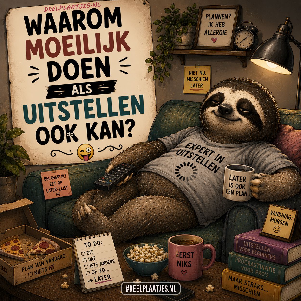 Waarom moeilijk doen als uitstellen ook kan