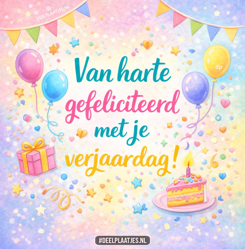 Van harte gefeliciteerd met je verjaardag – vrolijke verjaardagswens