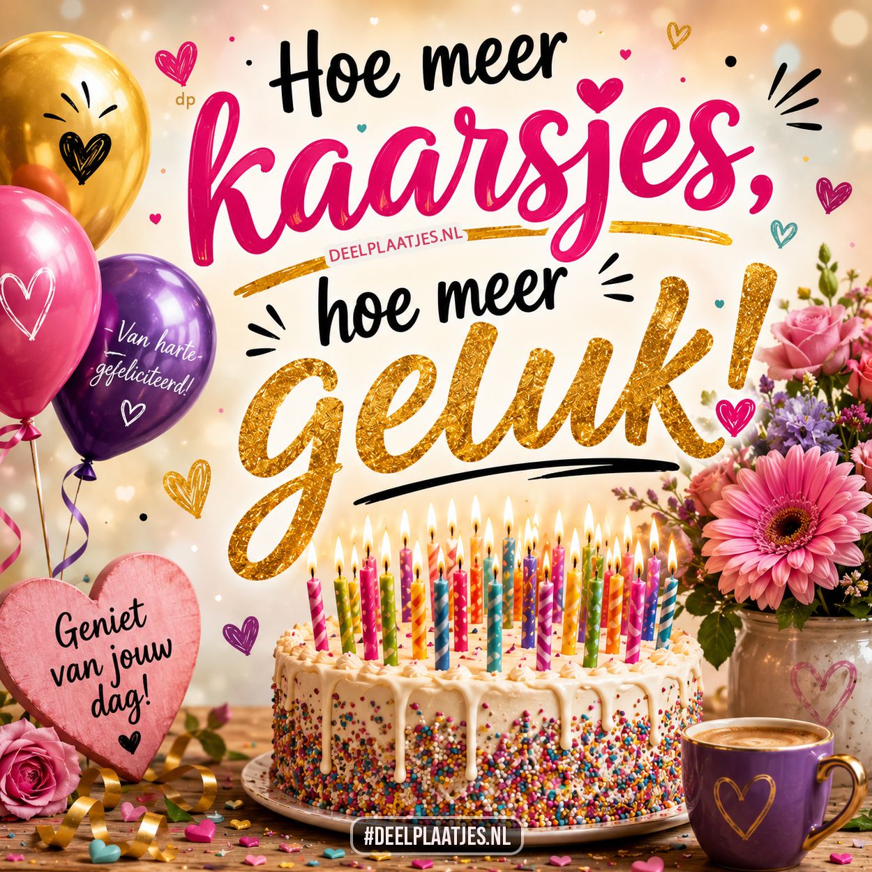 Hoe meer kaarsjes, hoe meer geluk