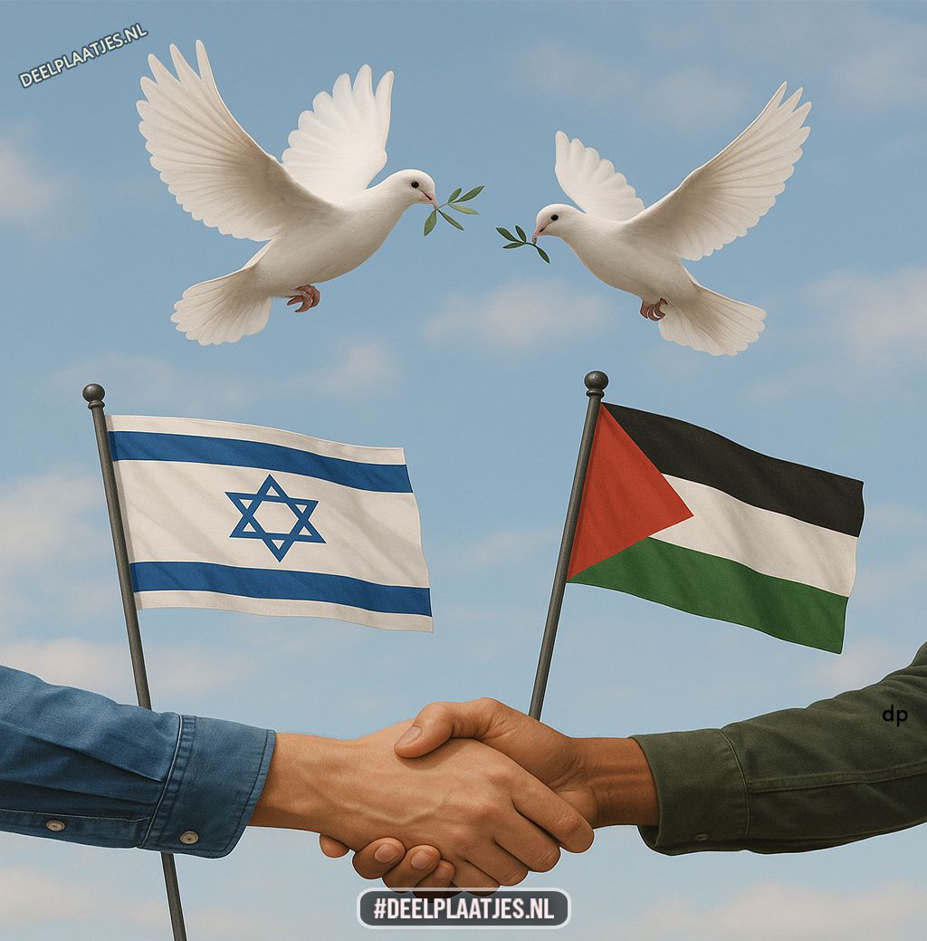 Symbol of peace between israel and palestine
