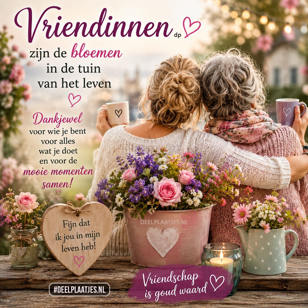 Vriendinnen bloemen