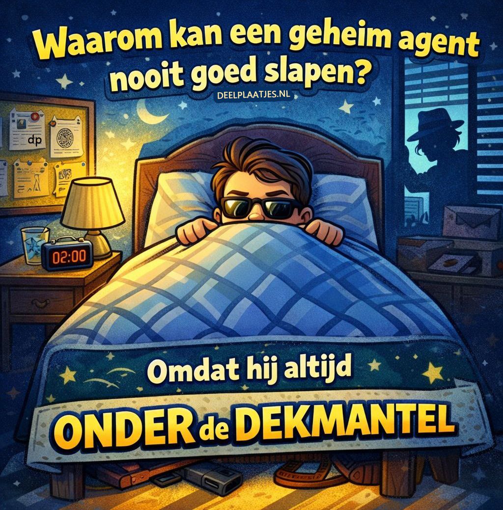 Warum kann ein geheimagent nie gut schlafen