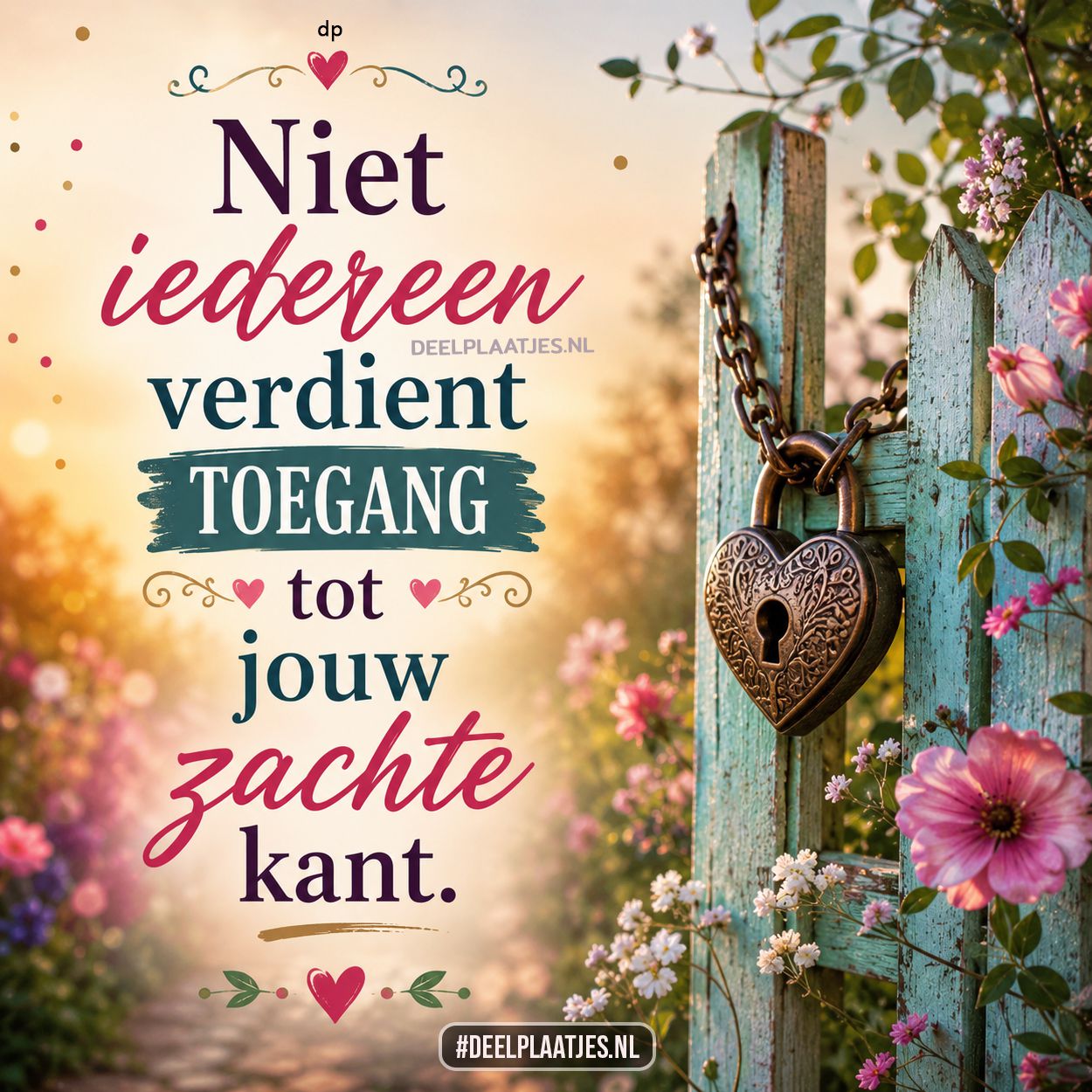 Spreuk zachte kant over grenzen en gevoel