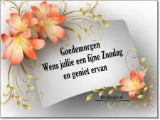 fijne zondag