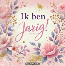 Ik ben jarig vandaag tijd voor taart bubbels en gezelligheid