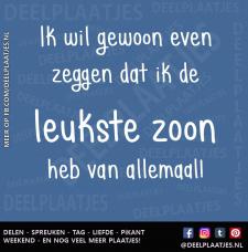ik heb de leukste zoon