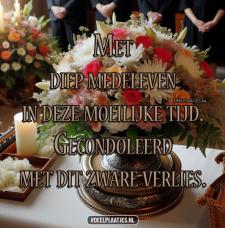 Met diep medeleven