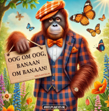 oog om oog banaan om banaan