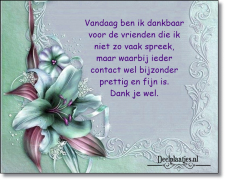 vandaag ben ik dankbaar