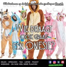 wie draagt graag een onesie