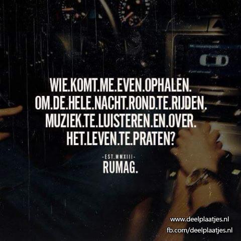 Wie komt me even ophalen