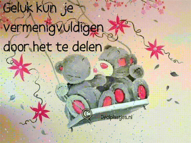 Geluk vermenigvuldig je door te delen