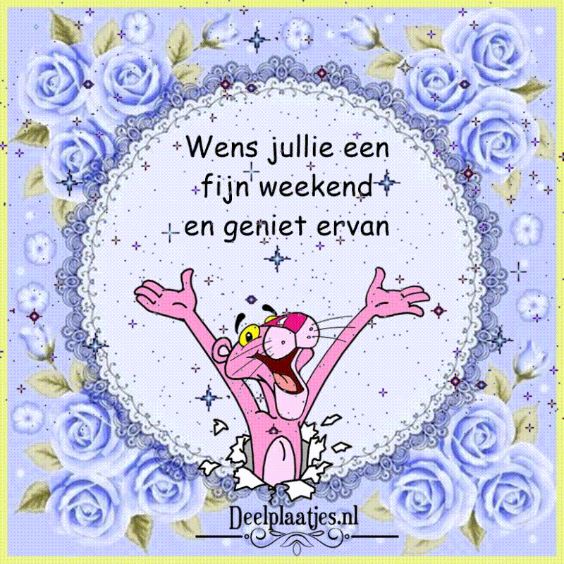 Fijn weekend gewenst geniet van vrije tijd en ontspanning