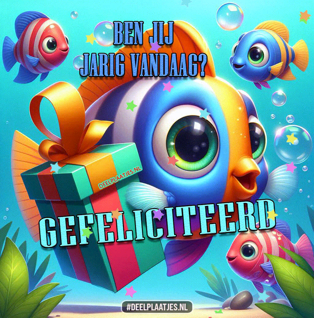 Gefeliciteerd ben jij jarig vandaag vier je dag