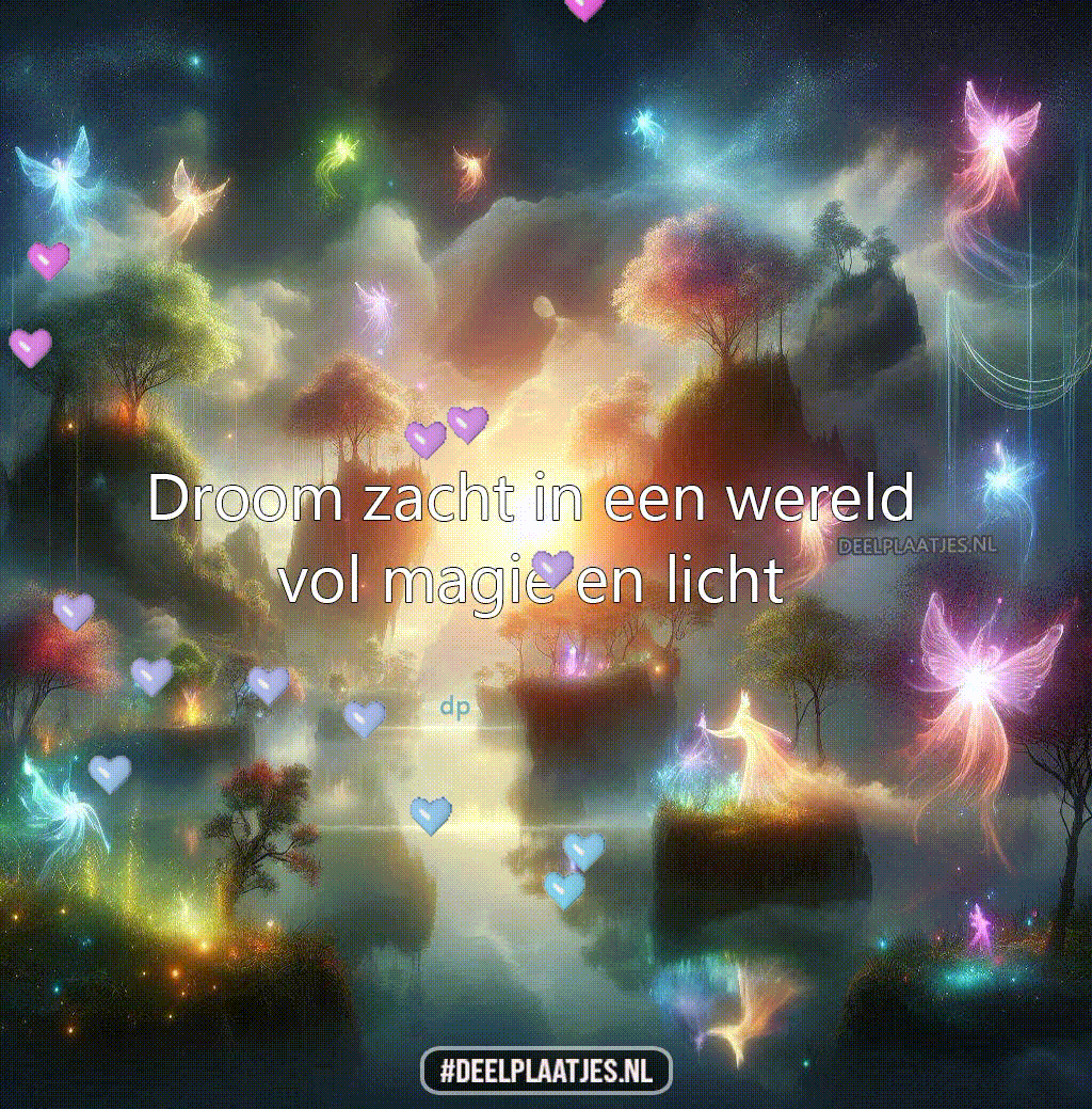 Droom zacht in een wereld vol magie en licht