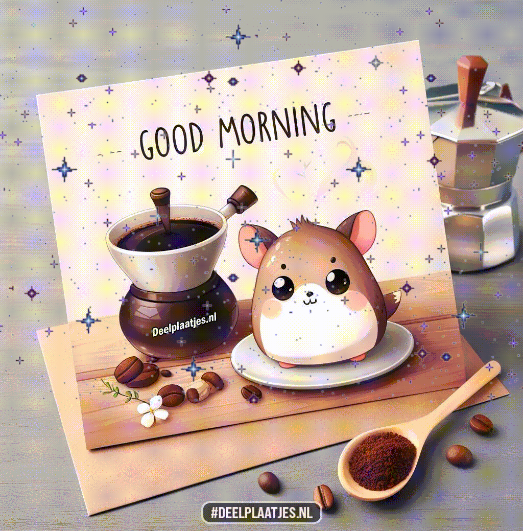 Good morning wens je een fijne dag